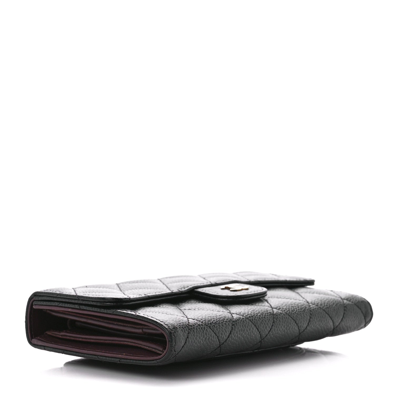 Chanel Caviar Quilted Large Flap Wallet Black 4 of 17