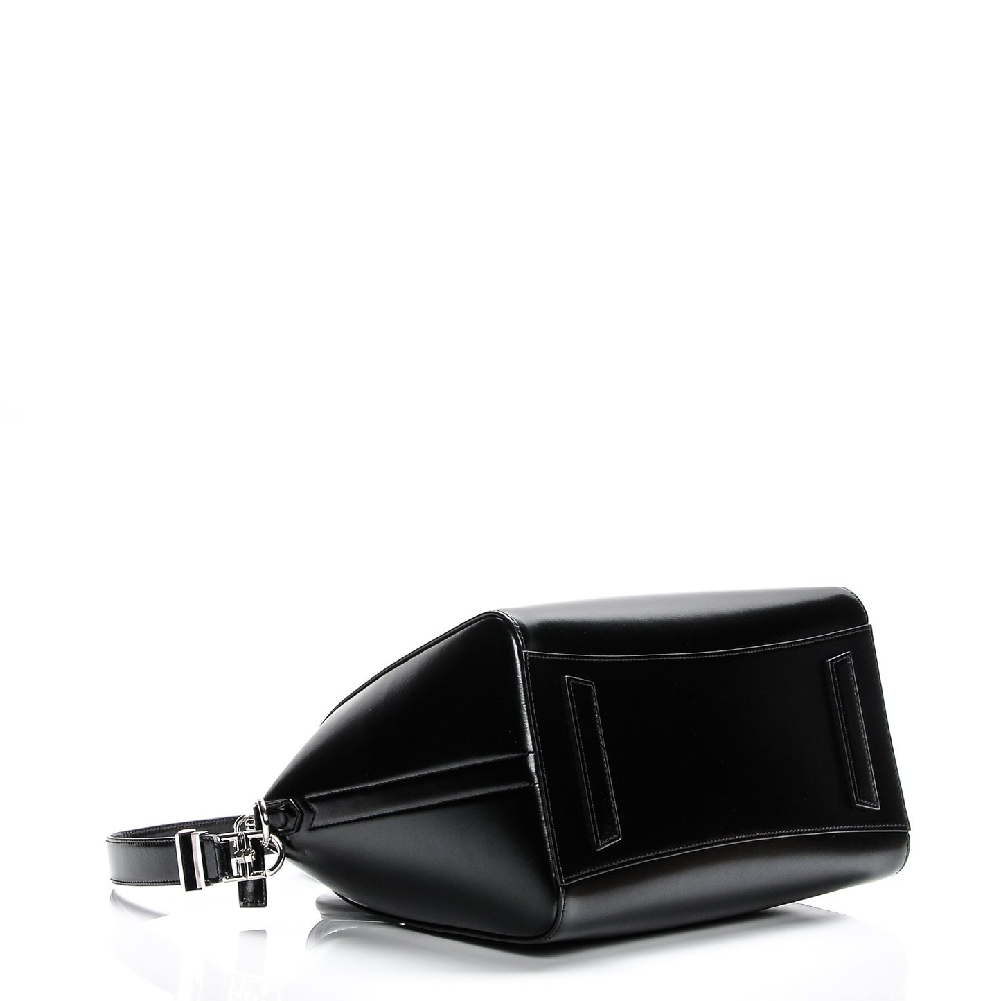 Shiny Lord Calfskin Medium Antigona Black