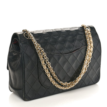 Chanel Lambskin Quilted Medium Bijoux Chain Double Flap Black 2 of 19