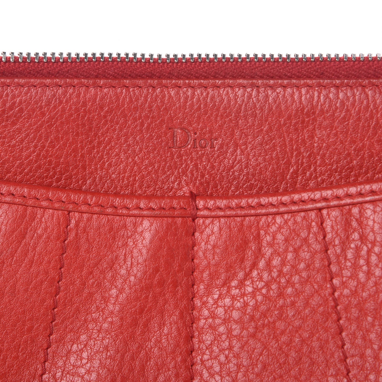 Christian Dior Calfskin Wrislet Red 6 of 9