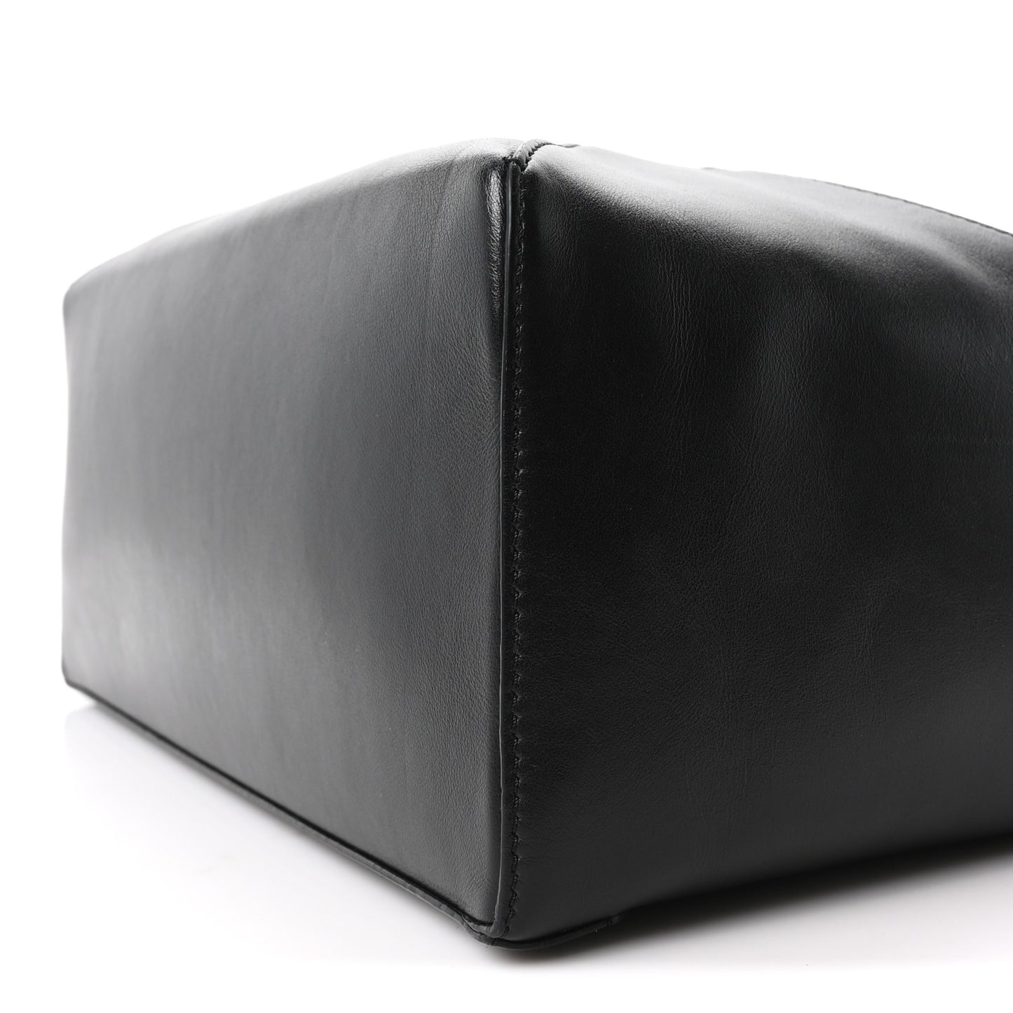 Calfskin Large Puzzle Edge Bag Black