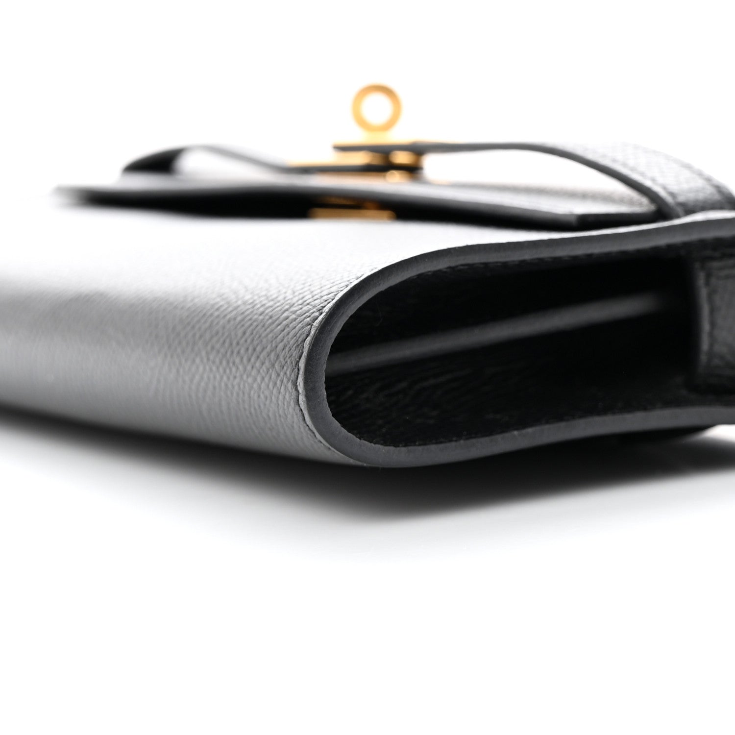 Hermes Epsom Kelly Wallet To Go Black 10 of 14