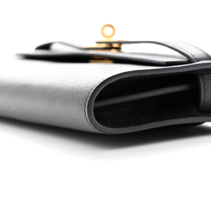 Hermes Epsom Kelly Wallet To Go Black 10 of 14