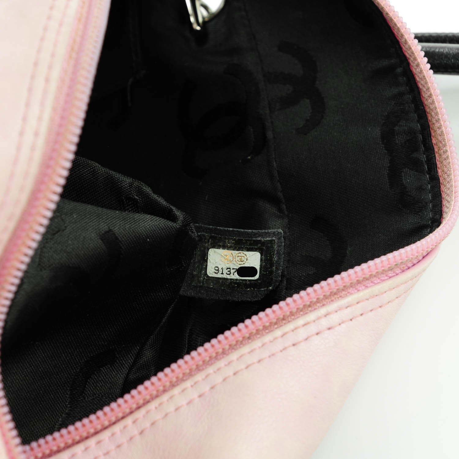 Chanel Calfskin Quilted Large Cambon Bowler Pink Black 9 of 10