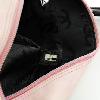 Chanel Calfskin Quilted Large Cambon Bowler Pink Black 9 of 10