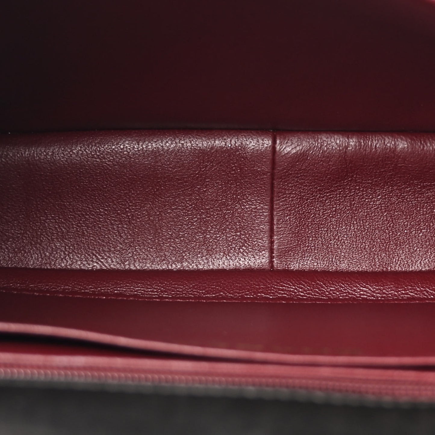 Lambskin Quilted CC Flap Shoulder Bag Dark Brown