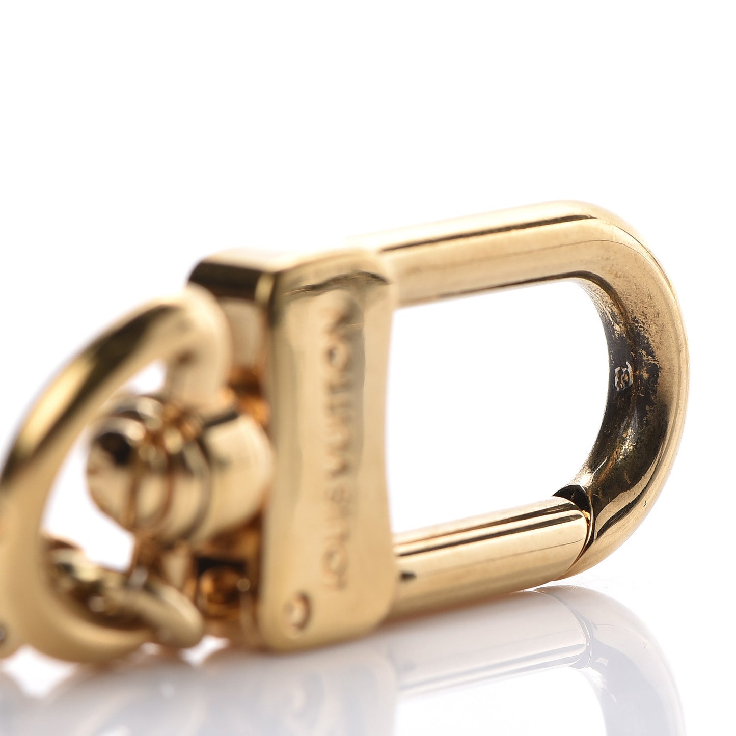 Metal Pochette Extender Key Ring Chain Gold