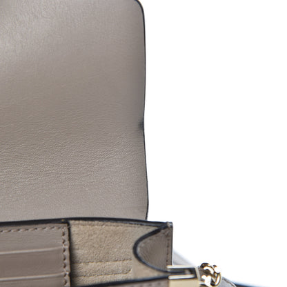 Chloe Suede Calfskin Mini Faye Shoulder Bag Motty Grey 9 of 11