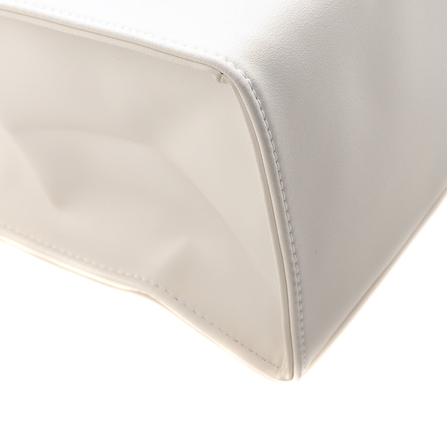 Telfar Vegan Leather Medium Shopping Bag White 9 of 10