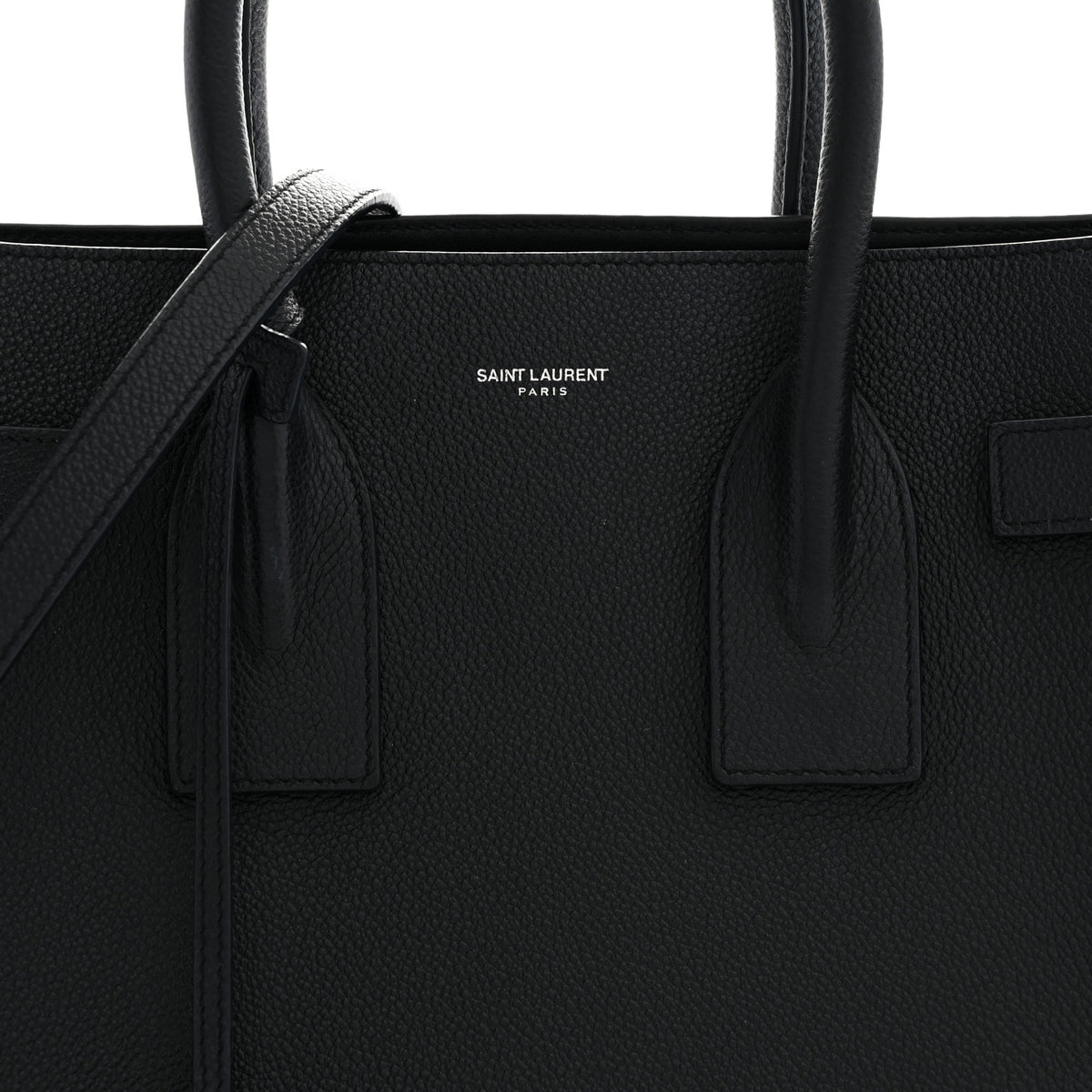 Saint Laurent Grained Calfskin Small Sac De Jour Black 8 of 12