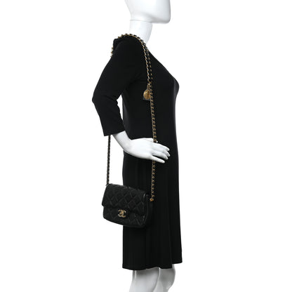 Chanel Caviar Quilted Mini Chain Soul Flap Black 2 of 9