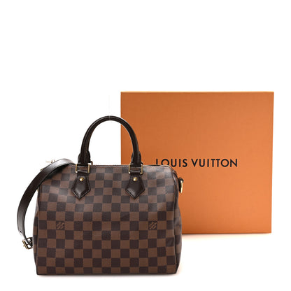 Louis Vuitton Damier Ebene Speedy Bandouliere 25 10 of 10