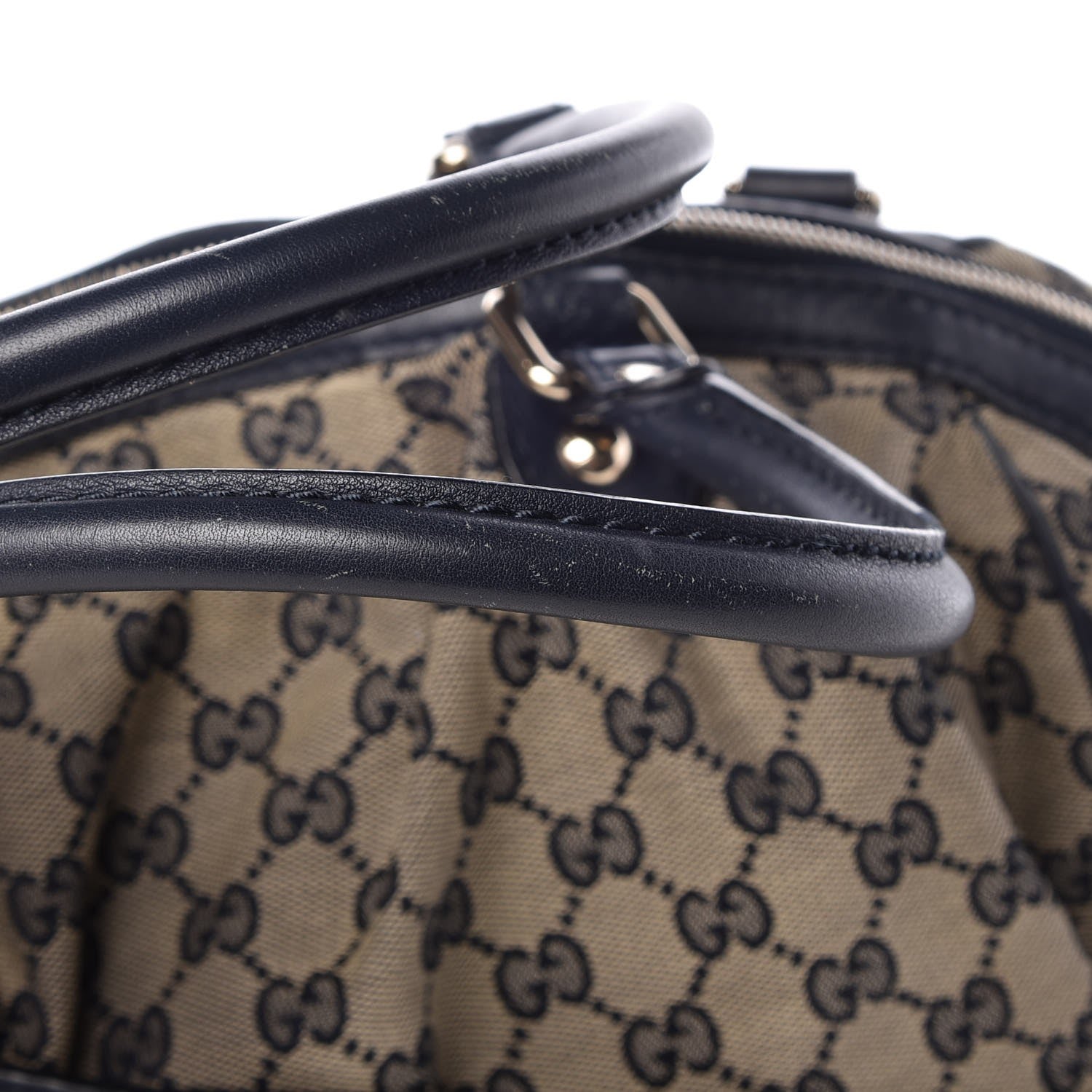 Gucci Monogram Medium Sukey Boston Bag Navy 16 of 17