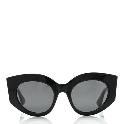 Gucci Acetate Oversized Rectangle Frame Web Sunglasses GG 0275/S Black 2 of 7