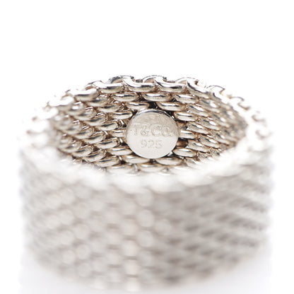 Tiffany Sterling Silver Somerset Mesh Ring 60 9 4 of 4