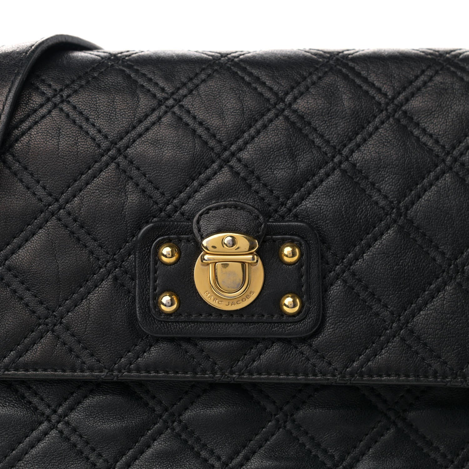 Marc Jacobs Lambskin Quilted The XL Single Flap Black 7 of 9