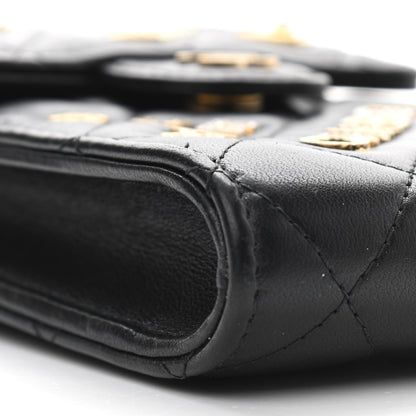 Chanel Lambskin Quilted Lucky Charm Phone Holder Black 9 of 10