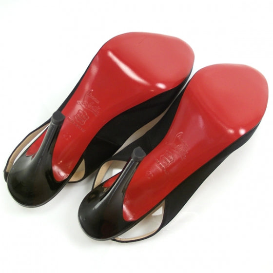 Christian Louboutin Satin Slingback Pumps 42 5 of 8