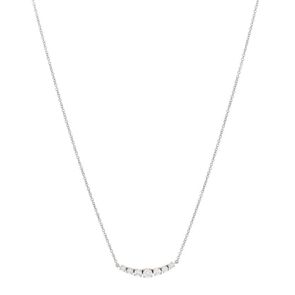 Tiffany Platinum Diamond Graduated Pendant Necklace 1 of 6