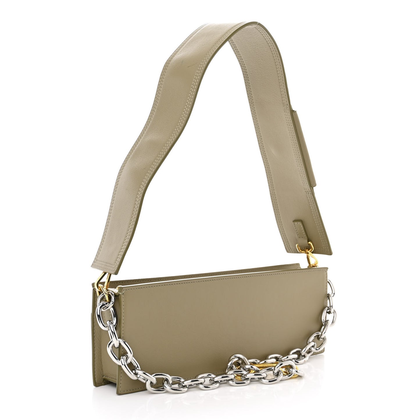 Smooth Calfskin Le Sac Ciuciu Khaki
