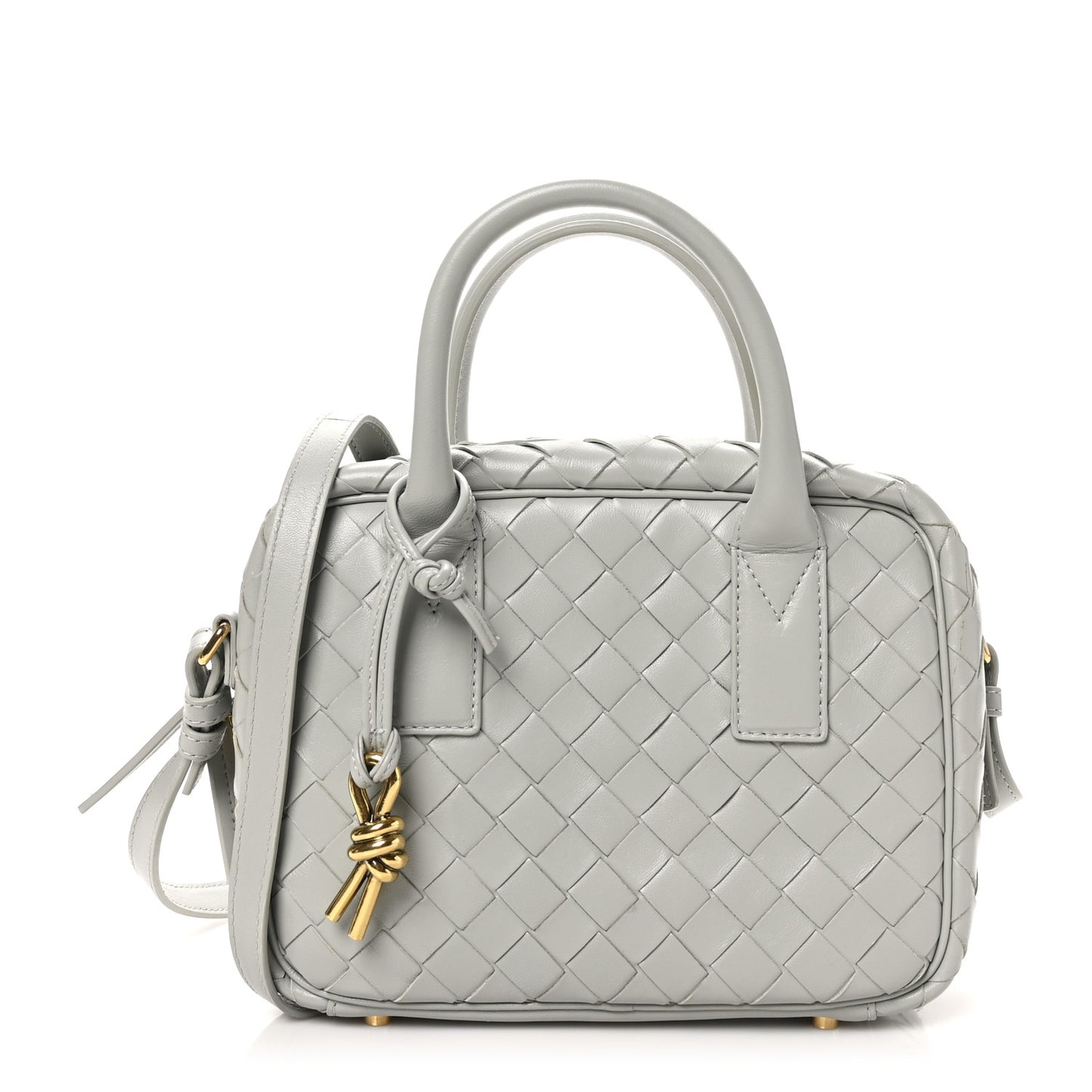 Lambskin Intrecciato Small Getaway Agate Grey