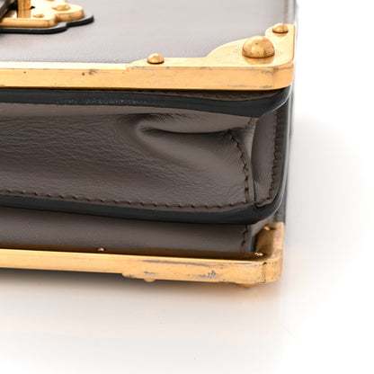 Prada City Calfskin Saffiano Cahier Bag Mercurio Black 11 of 11