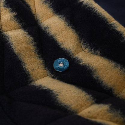 Saint Laurent Tie Dye Wool Quilted Small Loulou Puffer Monogram Chain Satchel Yellow Pacific Blue Dark Pecan 20 of 21