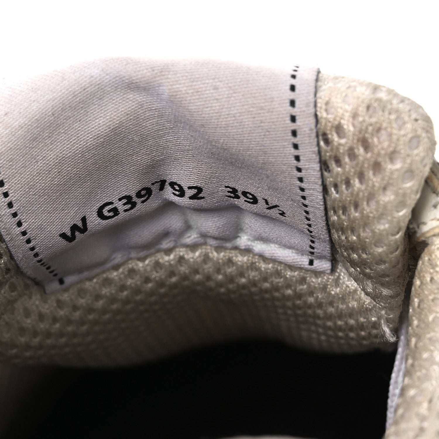 Chanel Fabric Laminated Calfskin Stretch CC Sneakers 39.5 White Silver 10 of 14