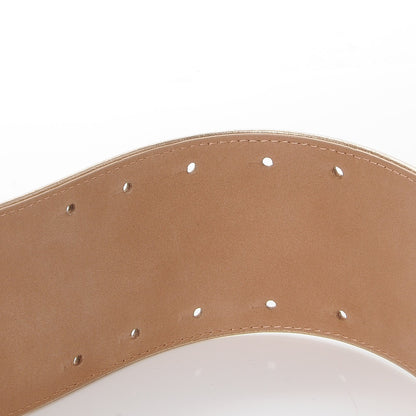 Chanel Metallic Lambskin CC Buckle Wide Belt 70 28 Gold 6 of 10