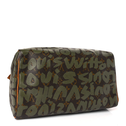 Louis Vuitton Monogram Graffiti Speedy 30 Kaki 4 of 8