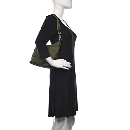 Prada Tessuto Nylon Impunturato Quilted Hobo Green 2 of 11