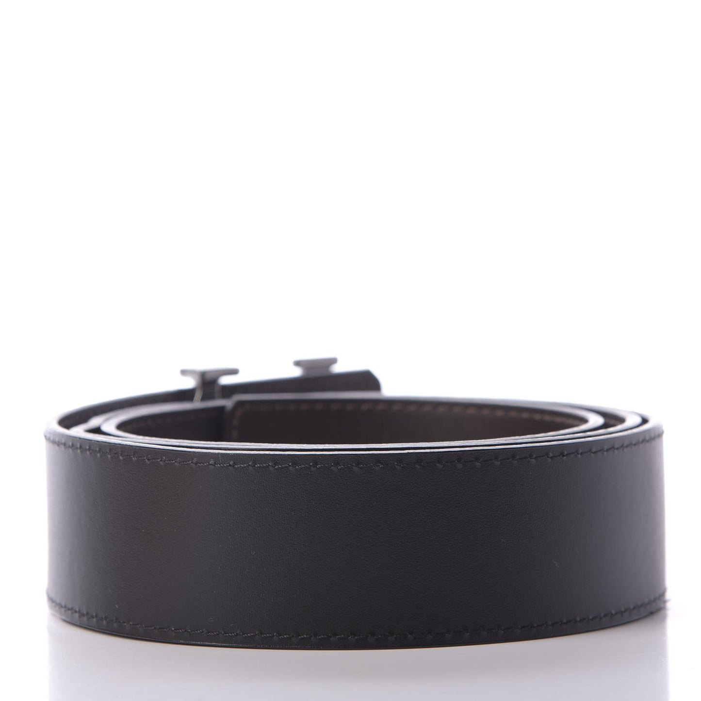 40mm LV Initiales Belt 100 40 Dark Brown Black