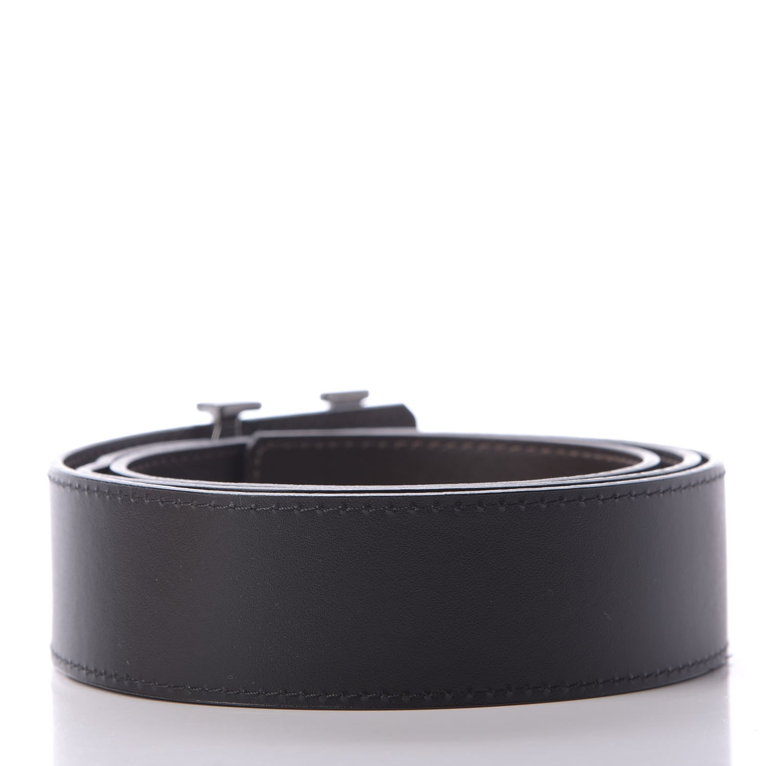 Louis Vuitton 40mm LV Initiales Belt 100 40 Dark Brown Black 2 of 5