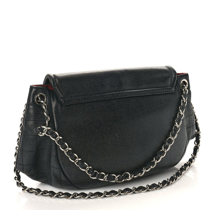 Chanel Caviar Half Moon Large Flap Black 3 of 9