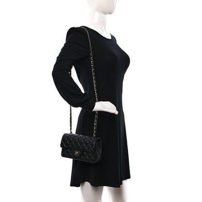 Chanel Lambskin Quilted Mini Rectangular Flap Black 2 of 11