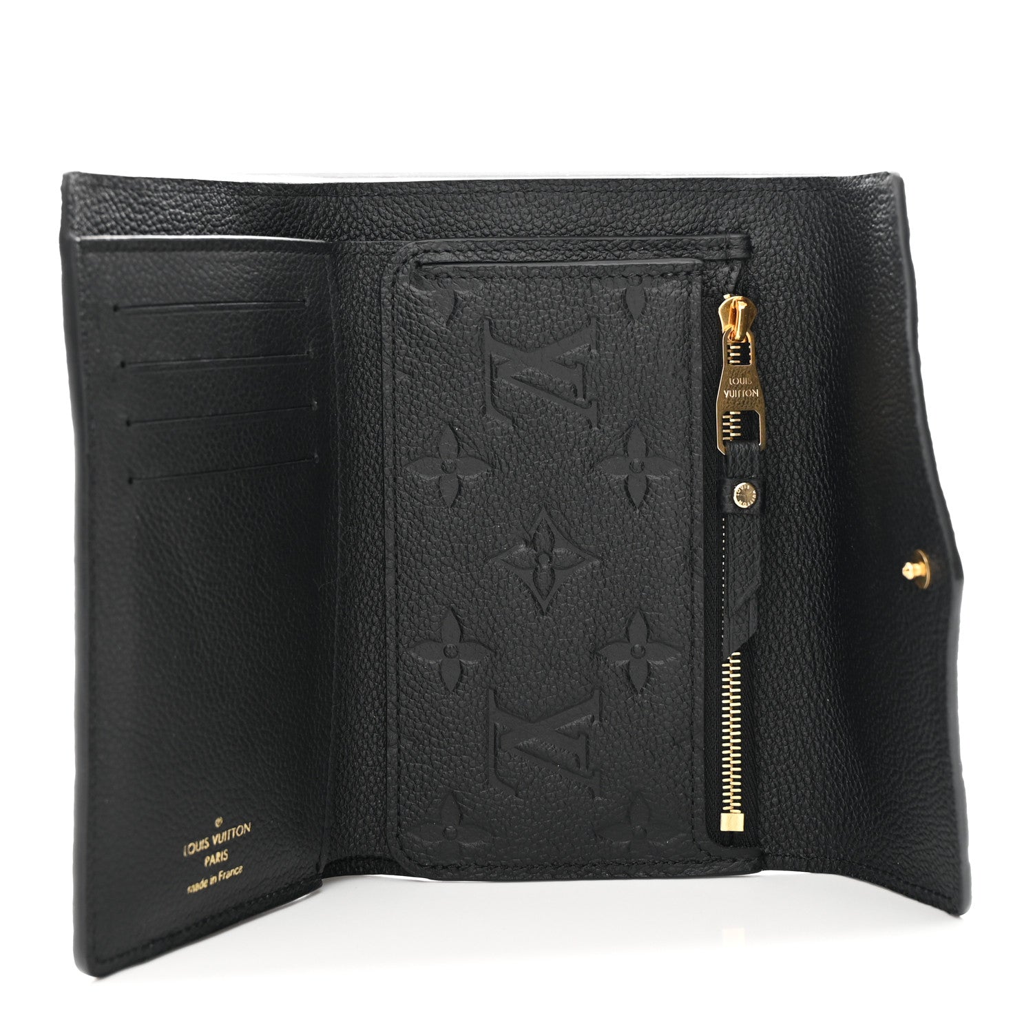 Louis Vuitton Empreinte Compact Curieuse Wallet Black 5 of 9