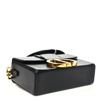 Christian Dior Crackled Lambskin 30 Montaigne Box Bag Black 4 of 9