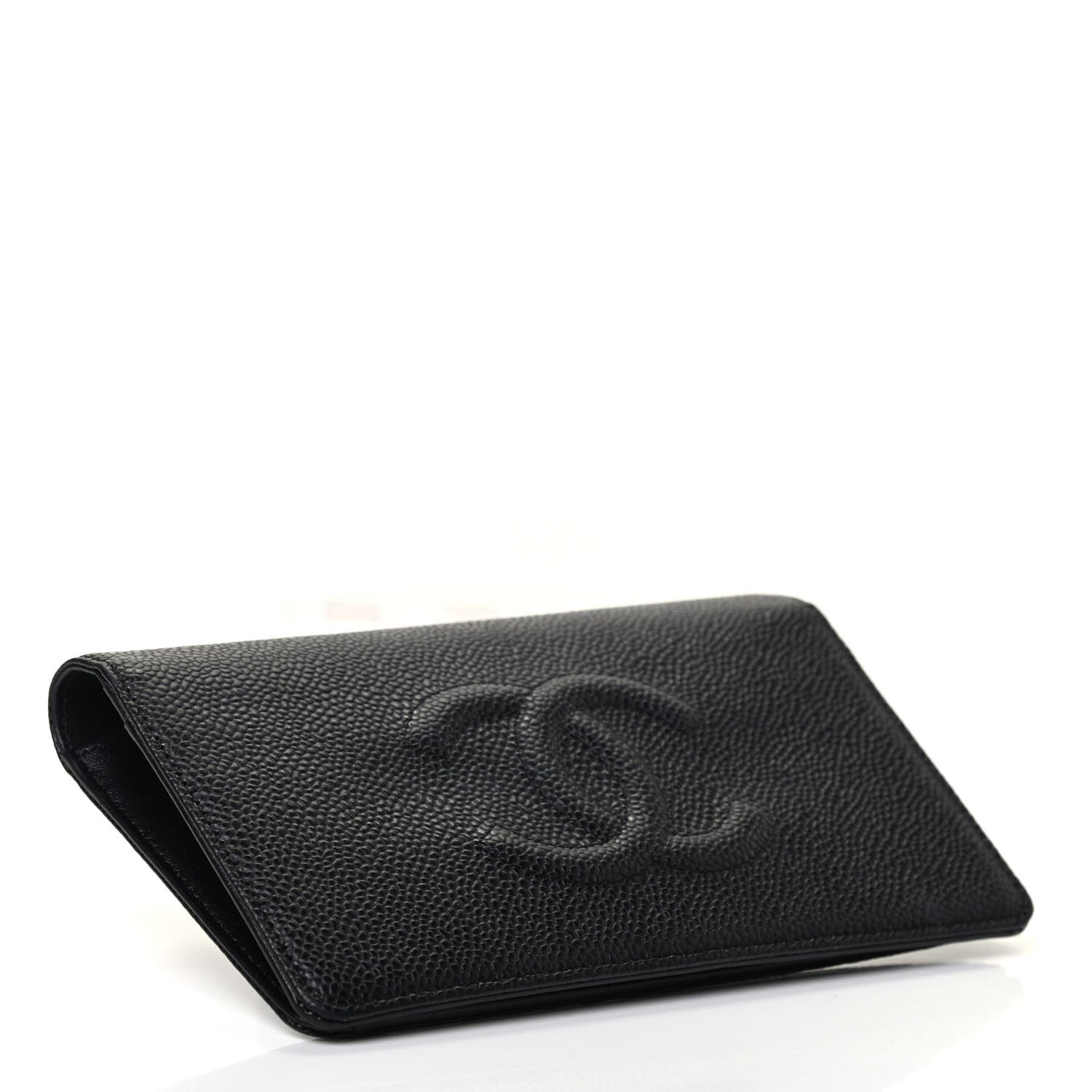 Chanel Caviar Timeless CC Yen Wallet Black 3 of 4