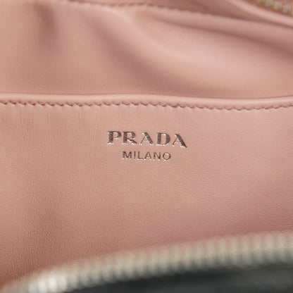 Prada Soft Calf Medium Inside Tote Black Mughetto 6 of 9