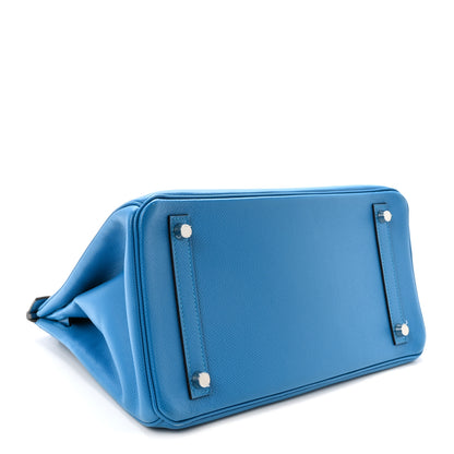Hermes Epsom Birkin 30 Bleu Frida 4 of 10