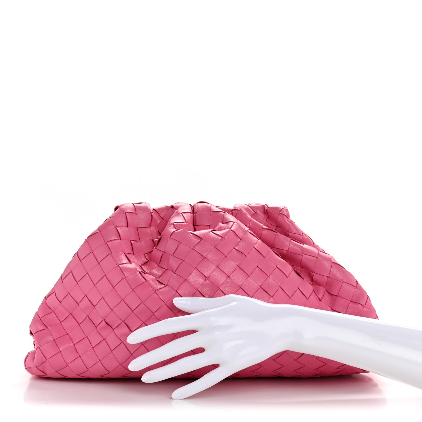 Nappa Maxi Intrecciato The Pouch Oversized Clutch Pink
