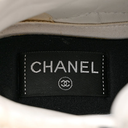 Chanel Shearling Suede CC High Top Sneakers 36 Black White 7 of 8
