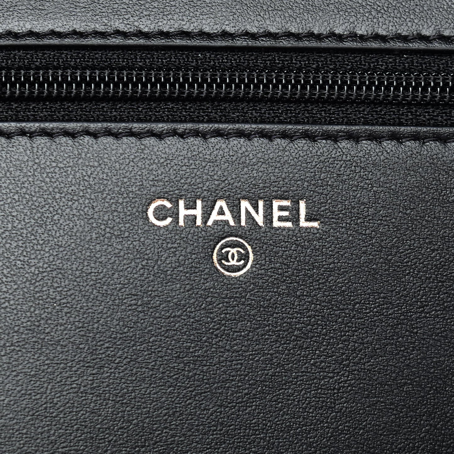 Caviar Quilted Boy Wallet On Chain WOC Black