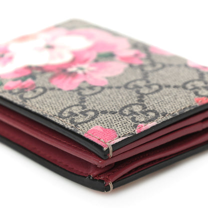 Gucci GG Supreme Monogram Blooms Card Case Beige Multicolor Dry Rose 9 of 13