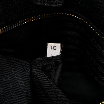 Prada Vitello Daino Shoulder Bag Black 6 of 15