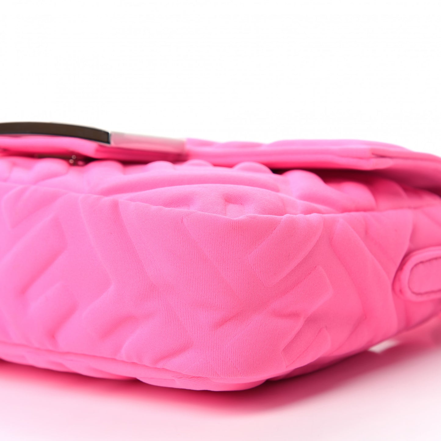 Lycra FF Embossed Mini Baguette Rosa Fluo