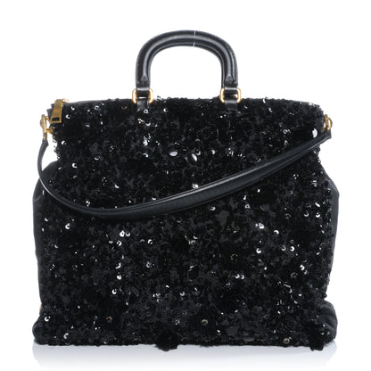 Prada Nylon Sequin Tote Black 1 of 10