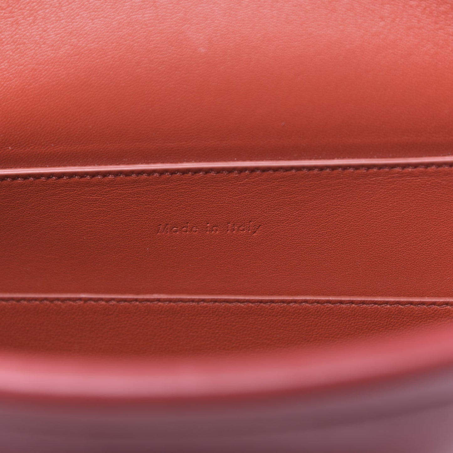 Smooth Calfskin Clasp Bucket Bag Red