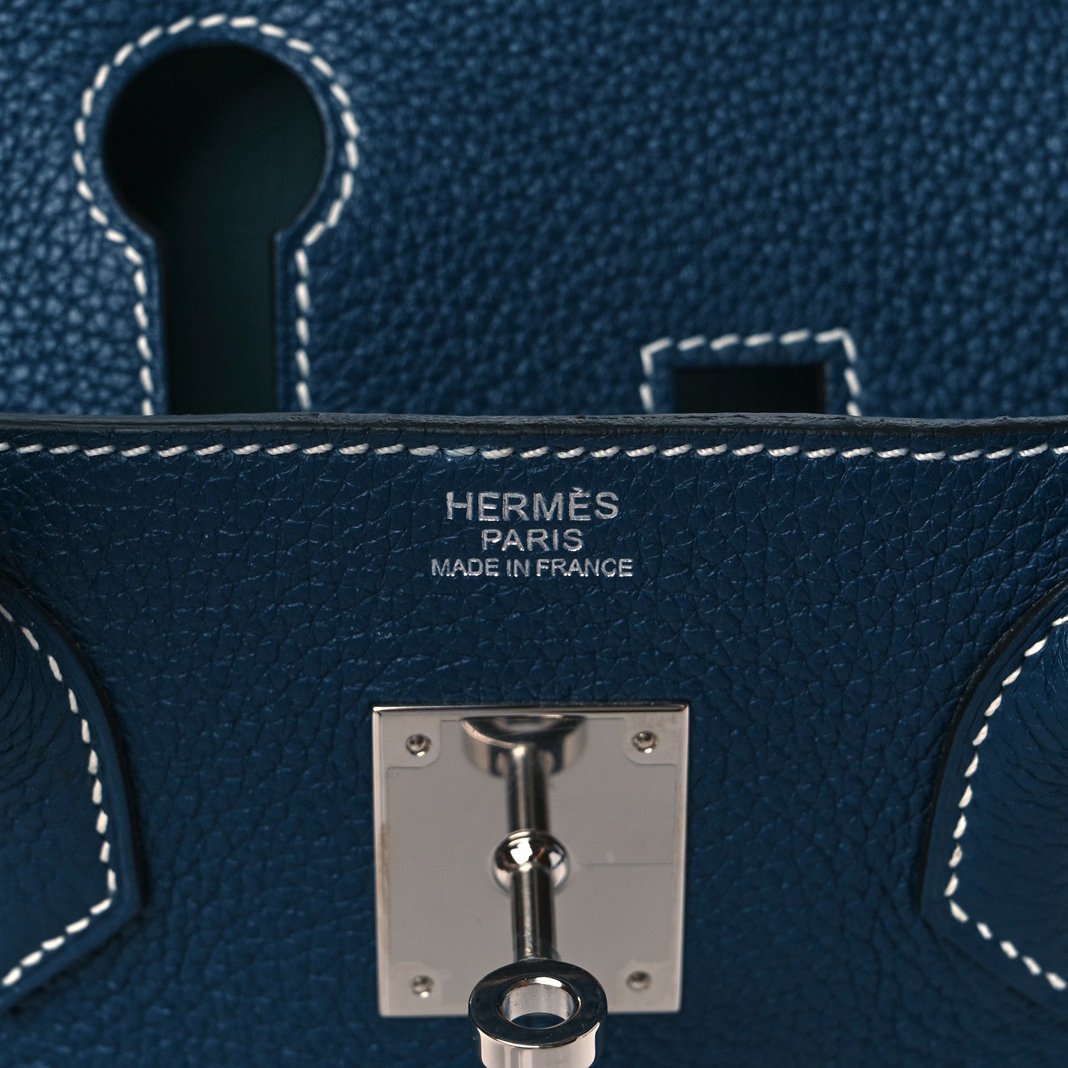 Hermes Togo Bi-Color Birkin 30 Bleu de Malte Ciel 6 of 12