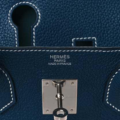 Hermes Togo Bi-Color Birkin 30 Bleu de Malte Ciel 6 of 12